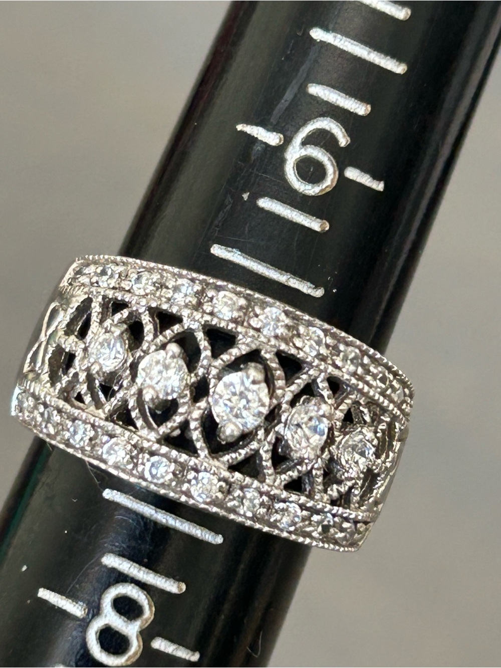 Sterling 925 silver embellished Cz ring  
Loads of compliments - Picture 2 of 9
